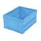 Vestil Foldable Storage Container, 23-1/2 in L x 18-2/5 in W x 12-1/10 in H, Blue, Plastic F-CRATE - alternate 5